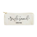 Bridesmaid Personalized Cotton Canvas Pencil Case and Travel Pouch - Starttech Online Market