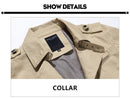 British Fashion Jackets Men Autumn Streetwear Casual Outwear Khaki Smart Long Trench Men Windbreaker Classical Business Coats - Starttech Online Market