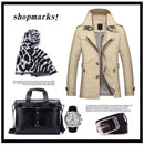 British Fashion Jackets Men Autumn Streetwear Casual Outwear Khaki Smart Long Trench Men Windbreaker Classical Business Coats - Starttech Online Market