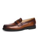 British Gentleman First Layer Cowhide Round Toe Casual Shoes - Starttech Online Market
