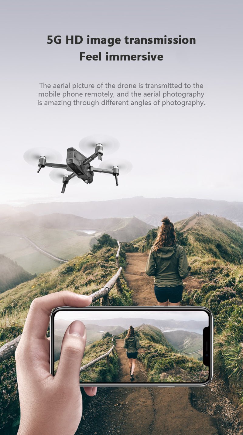 Brushless Drone GPS Follow Me 5G WIFI FPV Live video Optical Flow RC Quadcopter 1600M 30 Minutes Flight 4K Drone with Camera HD - Starttech Online Market