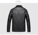 CARANFIER New Winter Motorcycle Leather Jacket Men Windbreaker PU Warm Outwear - Starttech Online Market