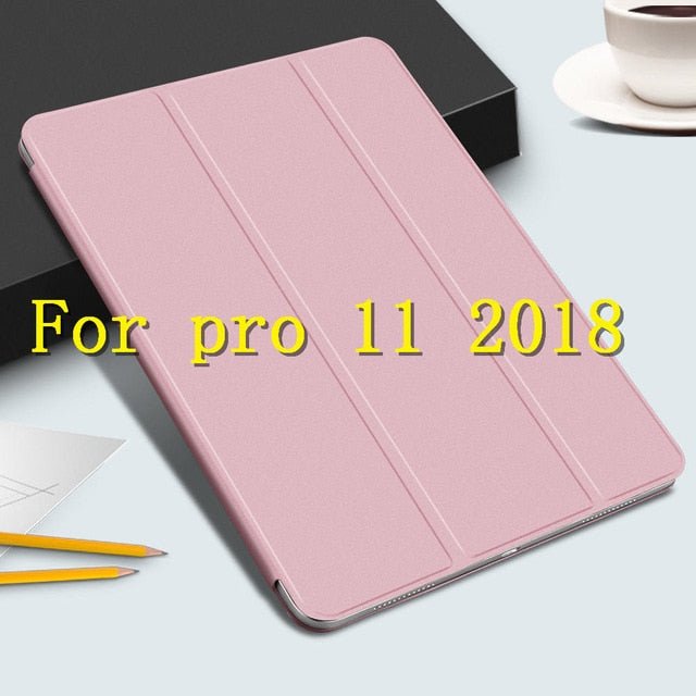 Case For iPad Pro 11 2018 Smart Cover For iPad Pro 12.9 2018 Case Ultra Slim Support Attach Charge For iPad 11 12.9 inch Case - Starttech Online Market