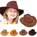Casual Western Cowboy Hat Sun Hat Cowgirls Children Hat Artificial Suede Wide Brim Leisure Halloween Children Hat 2019 - Starttech Online Market