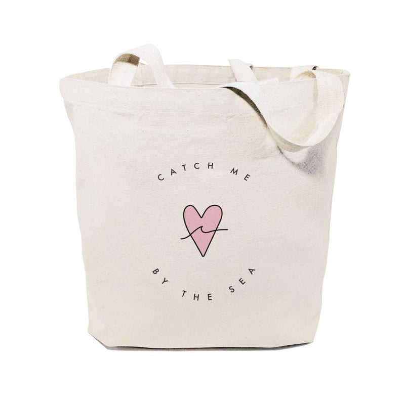 Catch Me By the Sea Cotton Canvas Tote Bag - Starttech Online Market