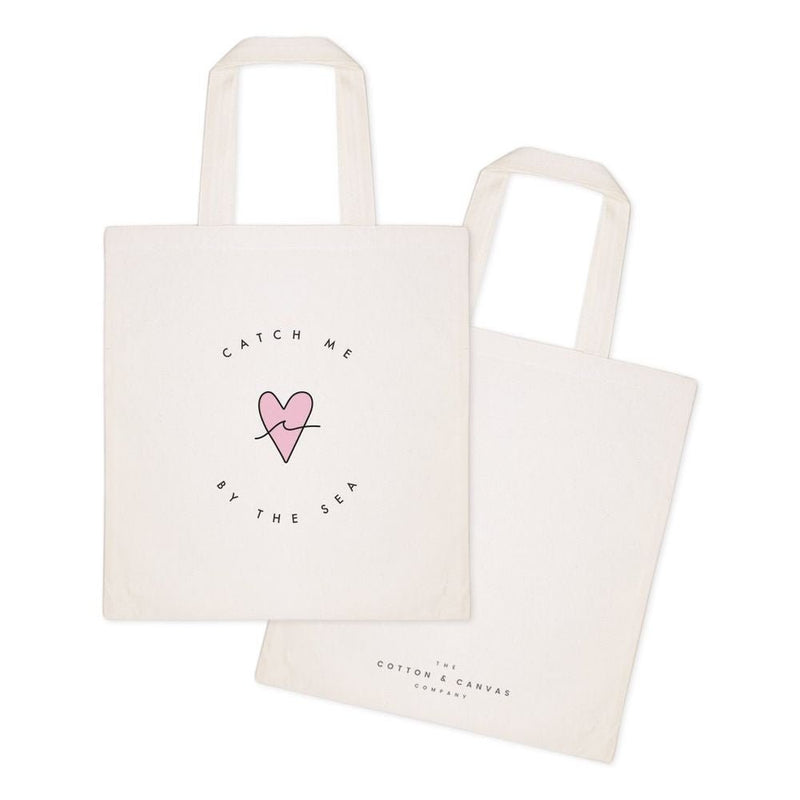 Catch Me By the Sea Cotton Canvas Tote Bag - Starttech Online Market