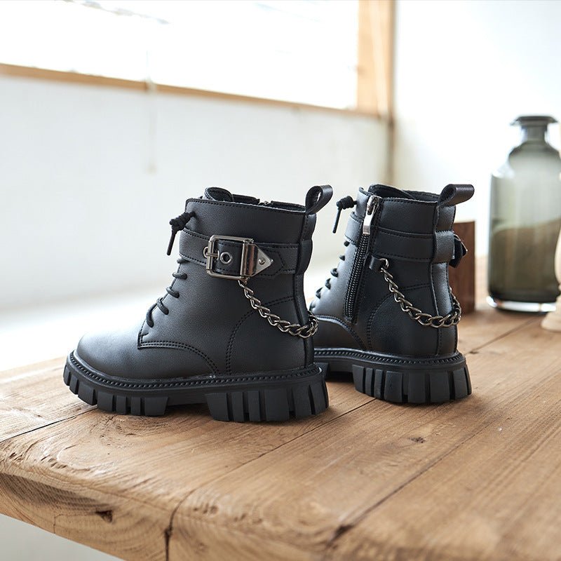 Children Boots Soft-soled Girls Martin Boots Autumn And Winter - Starttech Online Market