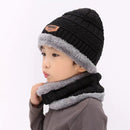 Children's hat wool and fleece baby autumn and winter ear protection warm hat scarf two sets of men and girls scarf fashion - Starttech Online Market