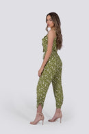Chloe Jumpsuit | Green Polka Dot - Starttech Online Market