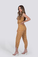 Chloe Jumpsuit | Yellow Polka Dot - Starttech Online Market