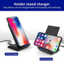 Coolreall Qi Wireless Charger Stand for iPhone X XS 8 XR Samsung S9 S10 S8 S10E 15W Fast Wireless Charging Station Phone Charger - Starttech Online Market