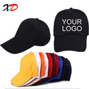 Custom baseball cap print logo text photo embroidery gorra casual solid hats pure color black cap Snapback caps for men women - Starttech Online Market