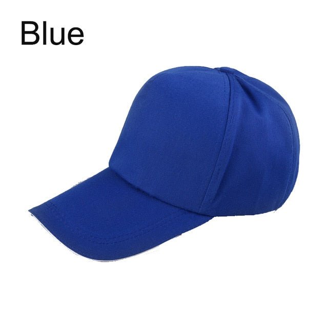 Custom baseball cap print logo text photo embroidery gorra casual solid hats pure color black cap Snapback caps for men women - Starttech Online Market