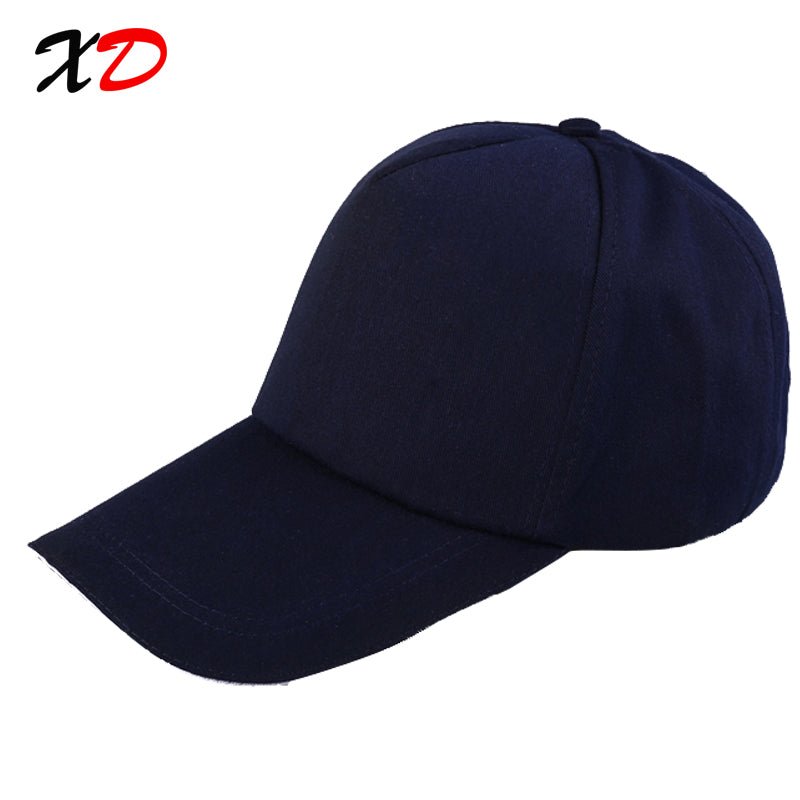 Custom baseball cap print logo text photo embroidery gorra casual solid hats pure color black cap Snapback caps for men women - Starttech Online Market