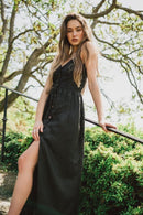 Daria Linen Dress | Black - Starttech Online Market