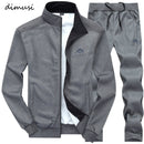 DIMUSI Men Sets Fashion Autumn Spring Sporting Suit Sweatshirt +Sweatpants Mens Clothing 2 Pieces Sets Slim Tracksuit hoodies - Starttech Online Market