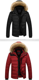 DIMUSI Mens Winter Jacket Male -25 'C Thick Thermal Cotton Parka Coats Mens Casual Faux Fur Collar Hoodies Jackets 6XL,TA270 - Starttech Online Market