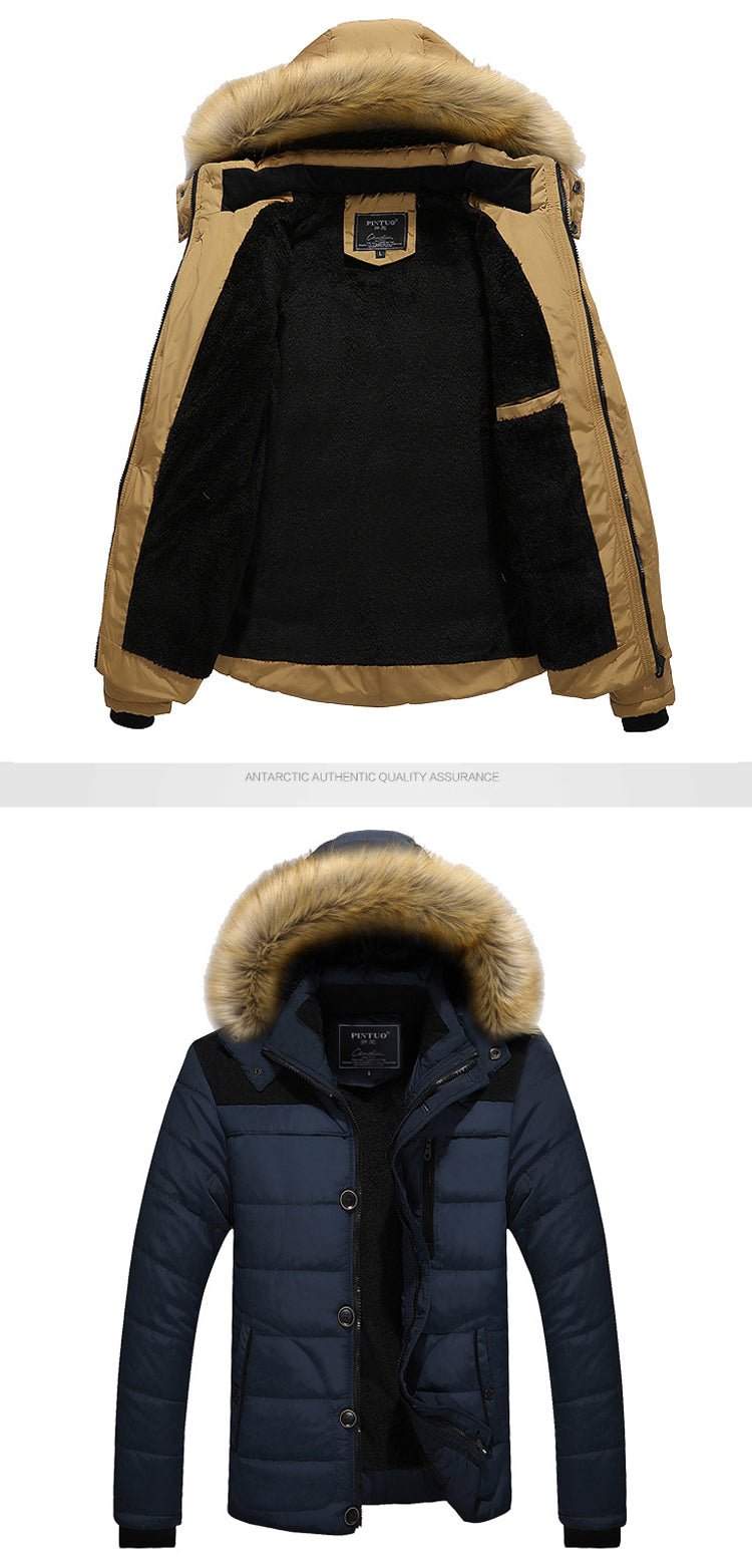 DIMUSI Mens Winter Jacket Male -25 'C Thick Thermal Cotton Parka Coats Mens Casual Faux Fur Collar Hoodies Jackets 6XL,TA270 - Starttech Online Market