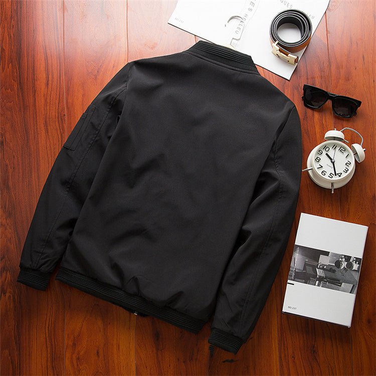 DIMUSI Spring New Men's Bomber Zipper Jacket Male Casual Streetwear Hip Hop Slim Fit Pilot Coat - Starttech Online Market