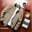 DIMUSI Spring New Men's Bomber Zipper Jacket Male Casual Streetwear Hip Hop Slim Fit Pilot Coat - Starttech Online Market