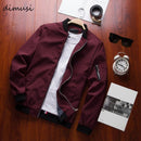 DIMUSI Spring New Men's Bomber Zipper Jacket Male Casual Streetwear Hip Hop Slim Fit Pilot Coat - Starttech Online Market
