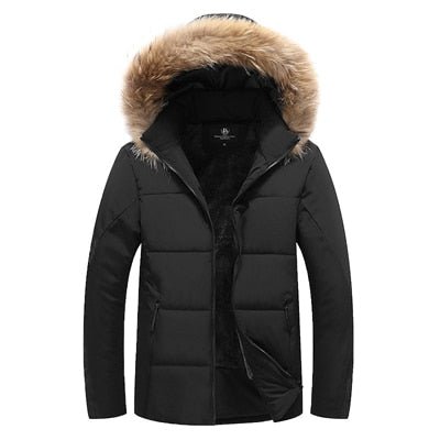 DIMUSI Winter Men Bomber Jacket Thick Thermal Down Cotton Parkas Male Casual Hoodies Faux Fur Collar Warm Coats 8XL 9XL,TA223 - Starttech Online Market