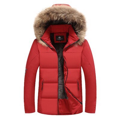 DIMUSI Winter Men Bomber Jacket Thick Thermal Down Cotton Parkas Male Casual Hoodies Faux Fur Collar Warm Coats 8XL 9XL,TA223 - Starttech Online Market