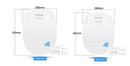 Ecofresh smart toilet seat cover electronic bidet cover clean dry seat heating wc intelligent toilet seat cover child seat - Starttech Online Market