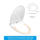 Ecofresh smart toilet seat cover electronic bidet cover clean dry seat heating wc intelligent toilet seat cover child seat - Starttech Online Market