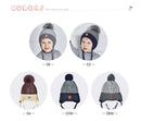 ENJOYFUR Winter baby Hats Real Fox Fur Pompom Hat Knitted Boy Cap Cotton Protect The Ears Hat Warm Thick Kids Beanies - Starttech Online Market