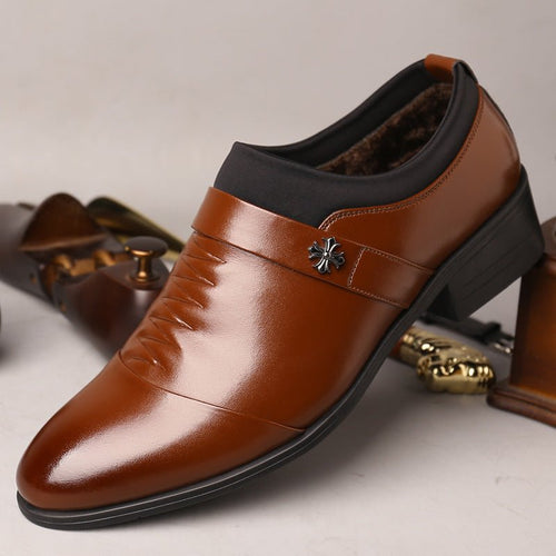 Fashion formal business men's leather shoes - Starttech Online Market