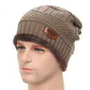 Fashion Knitted Winter Hats For Men Thick and Warm Men Winter Hat Black Autumn Beanie Hat Men Wool Ski Hats Beanies Bonnet 2019 - Starttech Online Market