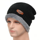 Fashion Knitted Winter Hats For Men Thick and Warm Men Winter Hat Black Autumn Beanie Hat Men Wool Ski Hats Beanies Bonnet 2019 - Starttech Online Market
