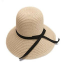 Fashion Seaside Sun Visor Hat Female Summer Sun Hats For Women large Brimmed Straw Sun Hat Folding Beach Girls Wholesale - Starttech Online Market