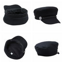 Fashion Winter Cap Wool Women Button Cap Casual Street Wear Elegant Solid Cap - Starttech Online Market
