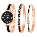 Fashion Women'S Three-Piece Set With Diamond-Studded British Watch Bracelet - Starttech Online Market