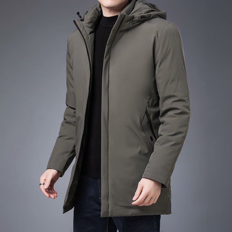 FAVOCENT Fashion Warm Cotton Jackets With Hooded Coats Smart Casual English Style - Starttech Online Market