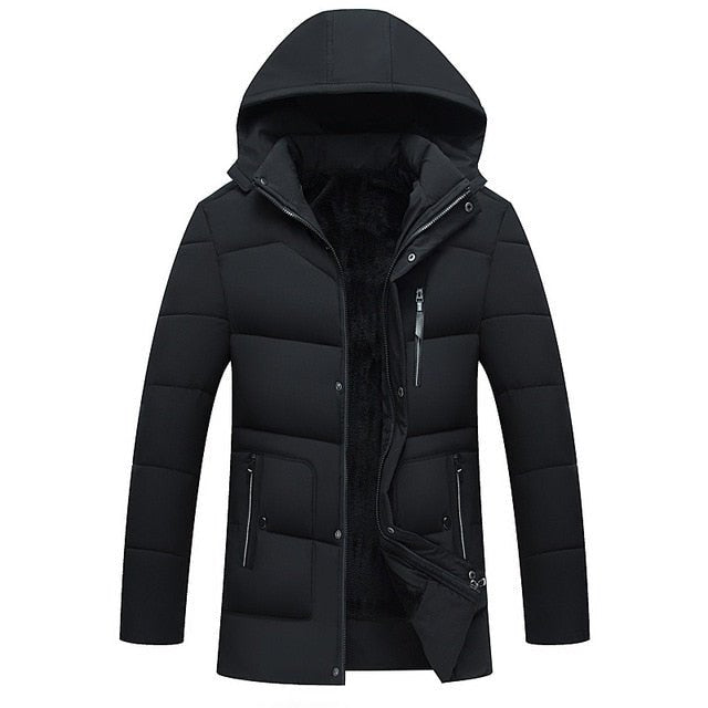 FAVOCENT Good Quality Men Jacket Super Warm Thick Mens Winter Parkas Long Coats with Hood for Leisure Men Parka Plus Size 4XL - Starttech Online Market