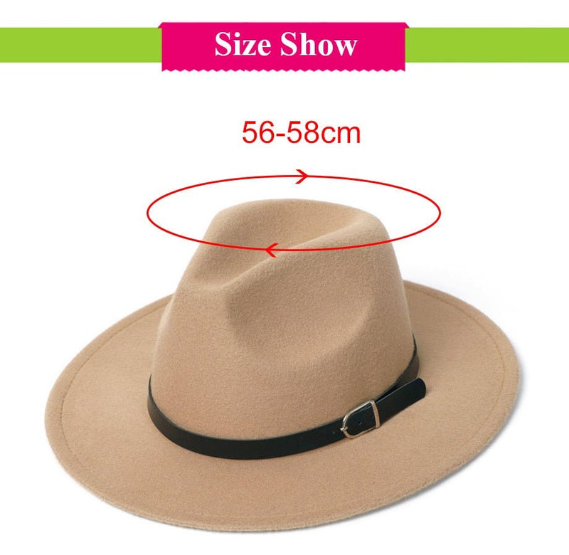 Fedora Hat Men Women Woollen Winter Jazz Hats - Starttech Online Market
