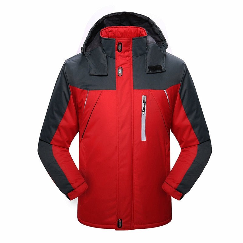 FGKKS Men's Winter Parkas Jacket New Fashion Warm Thick Splice Hooded Casual Overcoat - Starttech Online Market