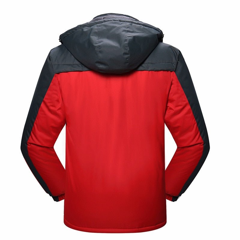 FGKKS Men's Winter Parkas Jacket New Fashion Warm Thick Splice Hooded Casual Overcoat - Starttech Online Market