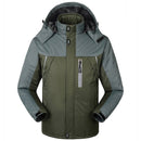 FGKKS Men's Winter Parkas Jacket New Fashion Warm Thick Splice Hooded Casual Overcoat - Starttech Online Market