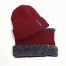 Fleece Lined Warm Beanie Hat Men Women Knitted Cap Winter Hat Scarf Set High Quality Winter Hats For Men Skullies Beanies Bonnet - Starttech Online Market