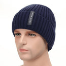 Fleece Lined Warm Beanie Hat Men Women Knitted Cap Winter Hat Scarf Set High Quality Winter Hats For Men Skullies Beanies Bonnet - Starttech Online Market