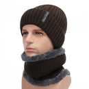 Fleece Lined Warm Beanie Hat Men Women Knitted Cap Winter Hat Scarf Set High Quality Winter Hats For Men Skullies Beanies Bonnet - Starttech Online Market