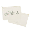 Floral Bride Cotton Canvas Cosmetic Bag - Starttech Online Market