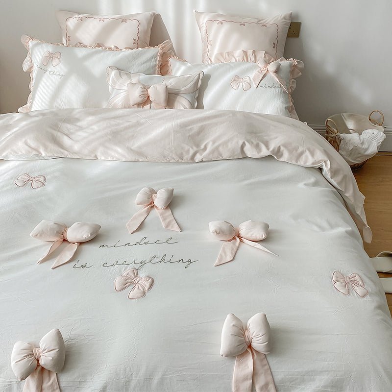 Four-piece Cotton Washed Cotton Three-dimensional Bow - Starttech Online Market