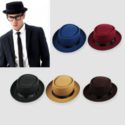 Gentleman Formal Fedoras Cap Solid Colour Hat - Starttech Online Market