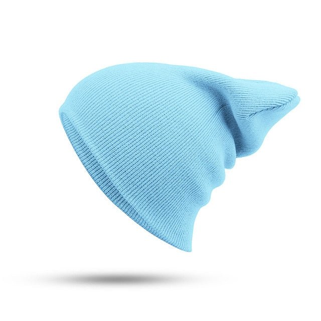 Hat Female Unisex Cotton Blends Solid Warm Soft HIP HOP Knitted Hats Men Winter Caps Women's Skullies Beanies For Girl Wholesale - Starttech Online Market