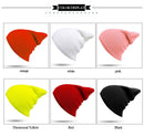 Hat Female Unisex Cotton Blends Solid Warm Soft HIP HOP Knitted Hats Men Winter Caps Women's Skullies Beanies For Girl Wholesale - Starttech Online Market